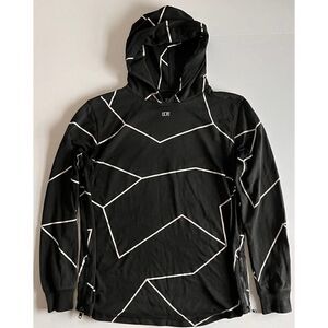 DOPE Side Zip Lightweight, WELL WORN/LOVED hoodie, w/ Abstract Mountain Medium